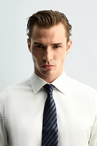 100% SILK STRIPED TIE
