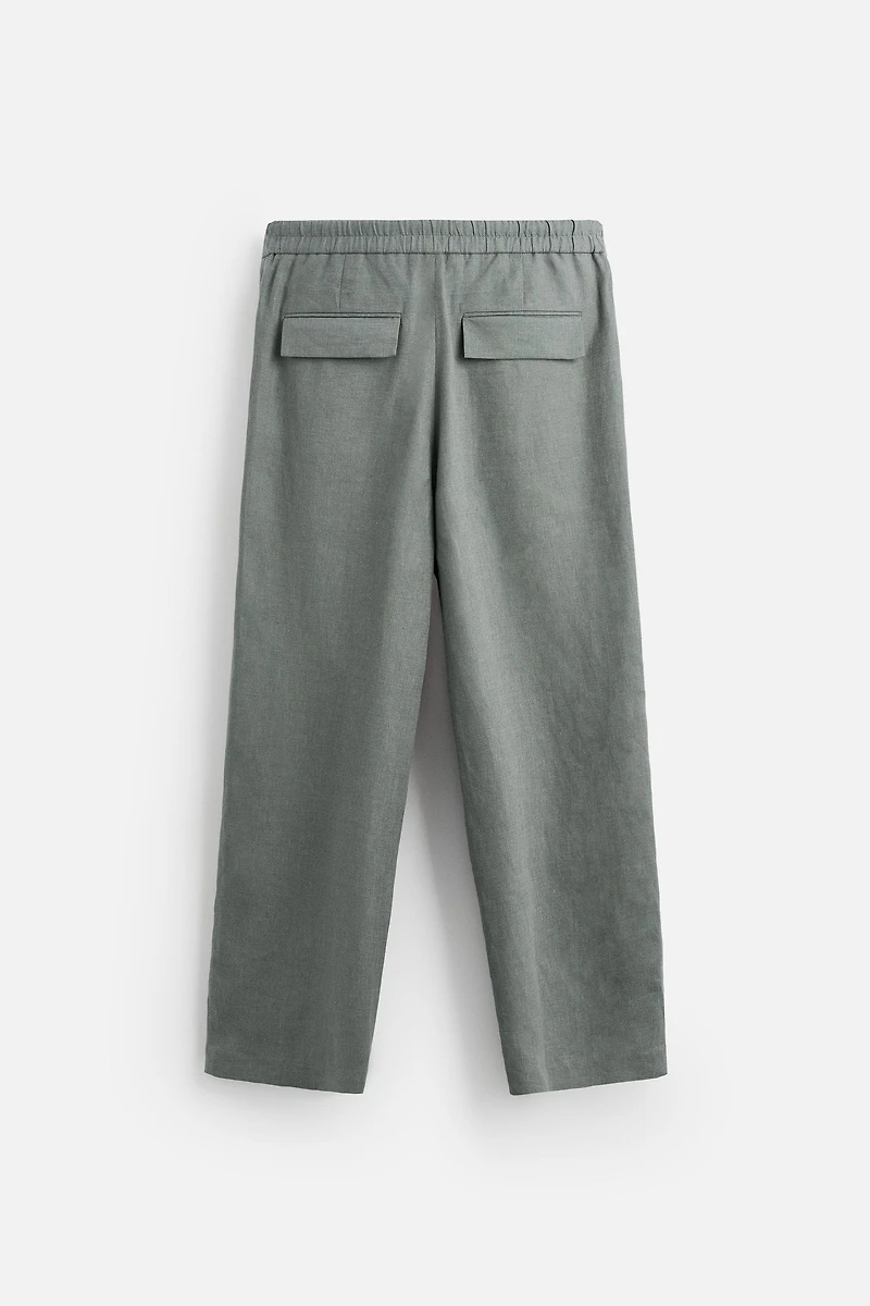 100% LINEN SUIT PANTS