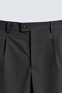 PANTALON DE COSTUME EN POPELINE