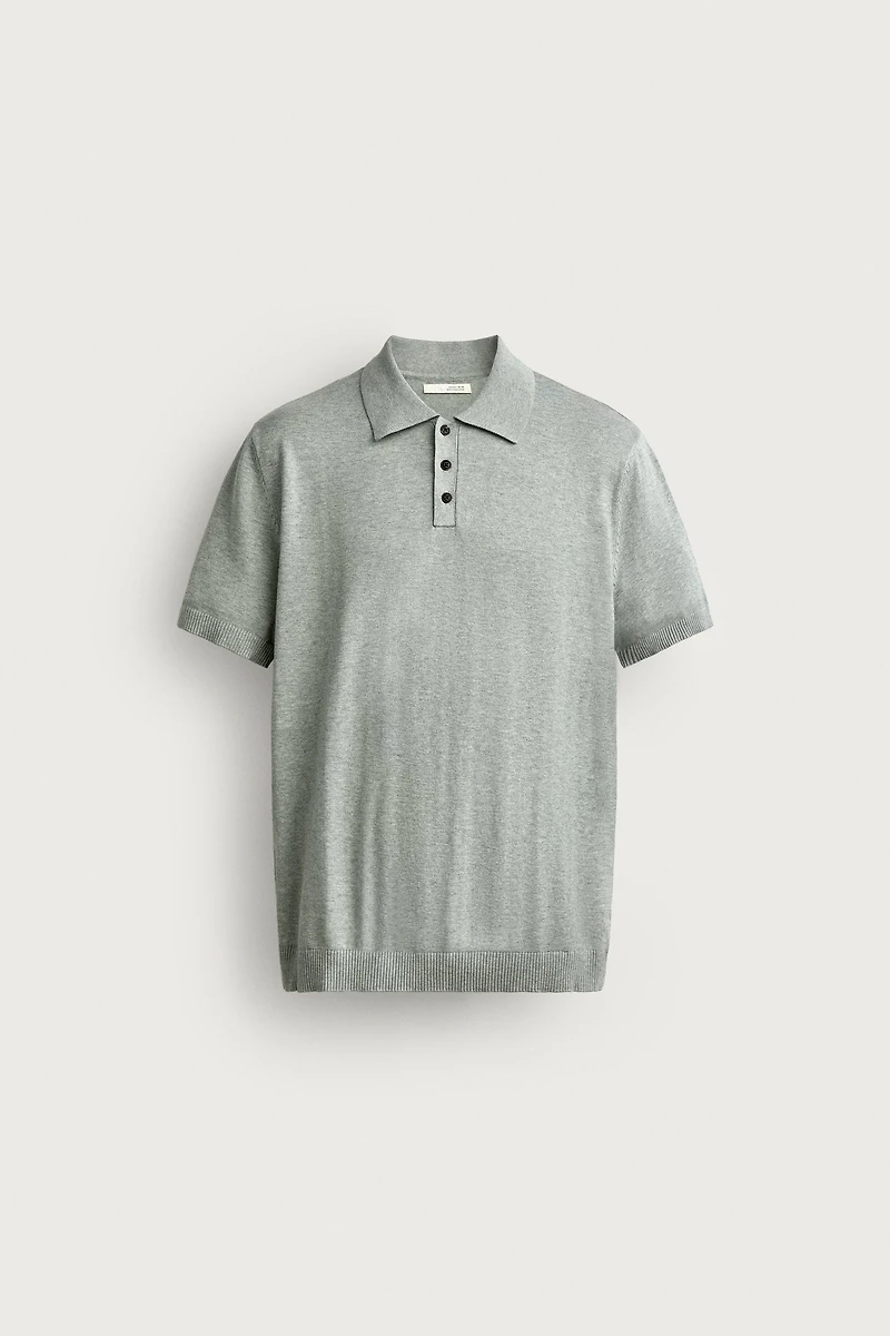 REGULAR FIT TEXTURED KNIT POLO