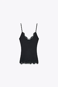 LACE STRAPPY TOP