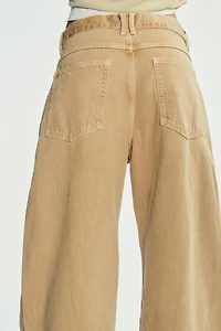 TRF LOW RISE BAGGY JEANS