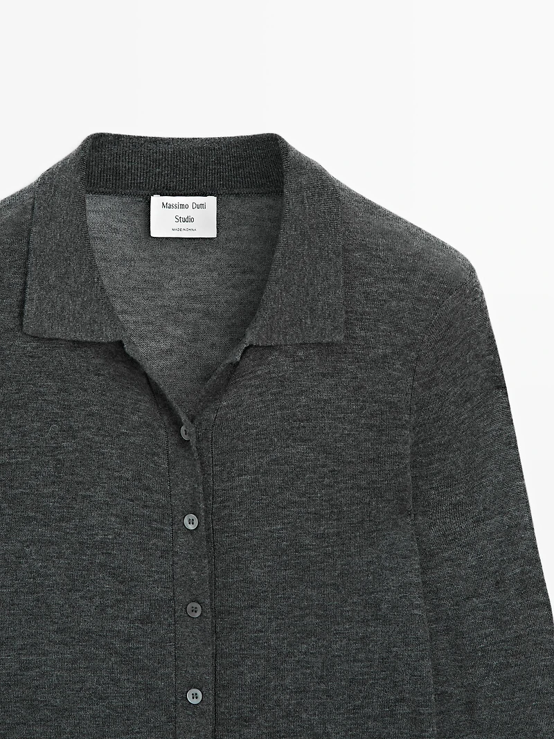 Cardigan 100 % laine - Studio
