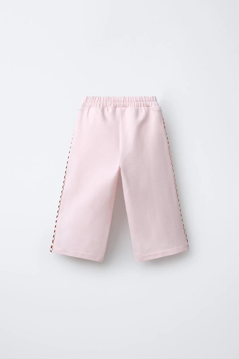 PLEATED HEART PANTS