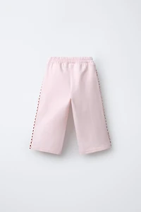 PLEATED HEART PANTS