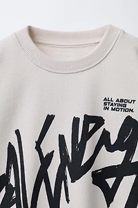 GRAFFITI PRINT SWEATSHIRT