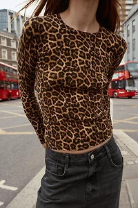 PULL EN MAILLE IMPRIMÉ ANIMAL