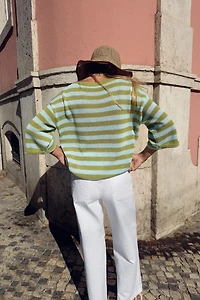 STRIPED KNIT JUMPER