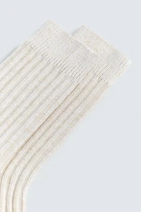 IRREGULAR RIBBED SOCKS