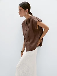 Waistcoat with buttoned chest detail