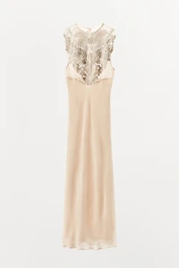 LIMITED EDITION EMBROIDERED DRESS WITH BEADING