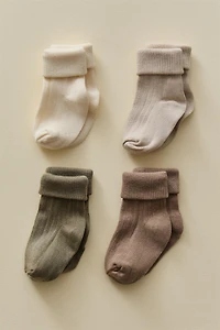 CHILDREN’S MULTICOLORED SOCKS (PACK OF 4)