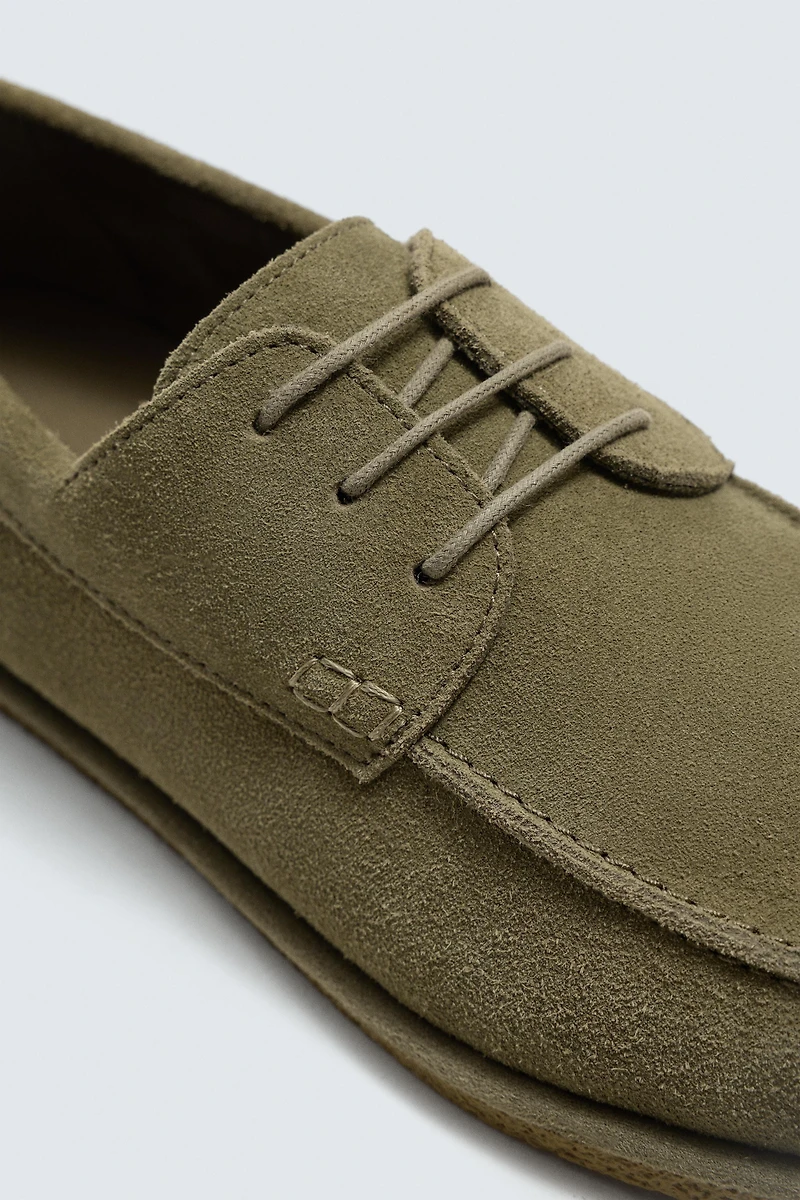 CASUAL LEATHER DECK SHOES