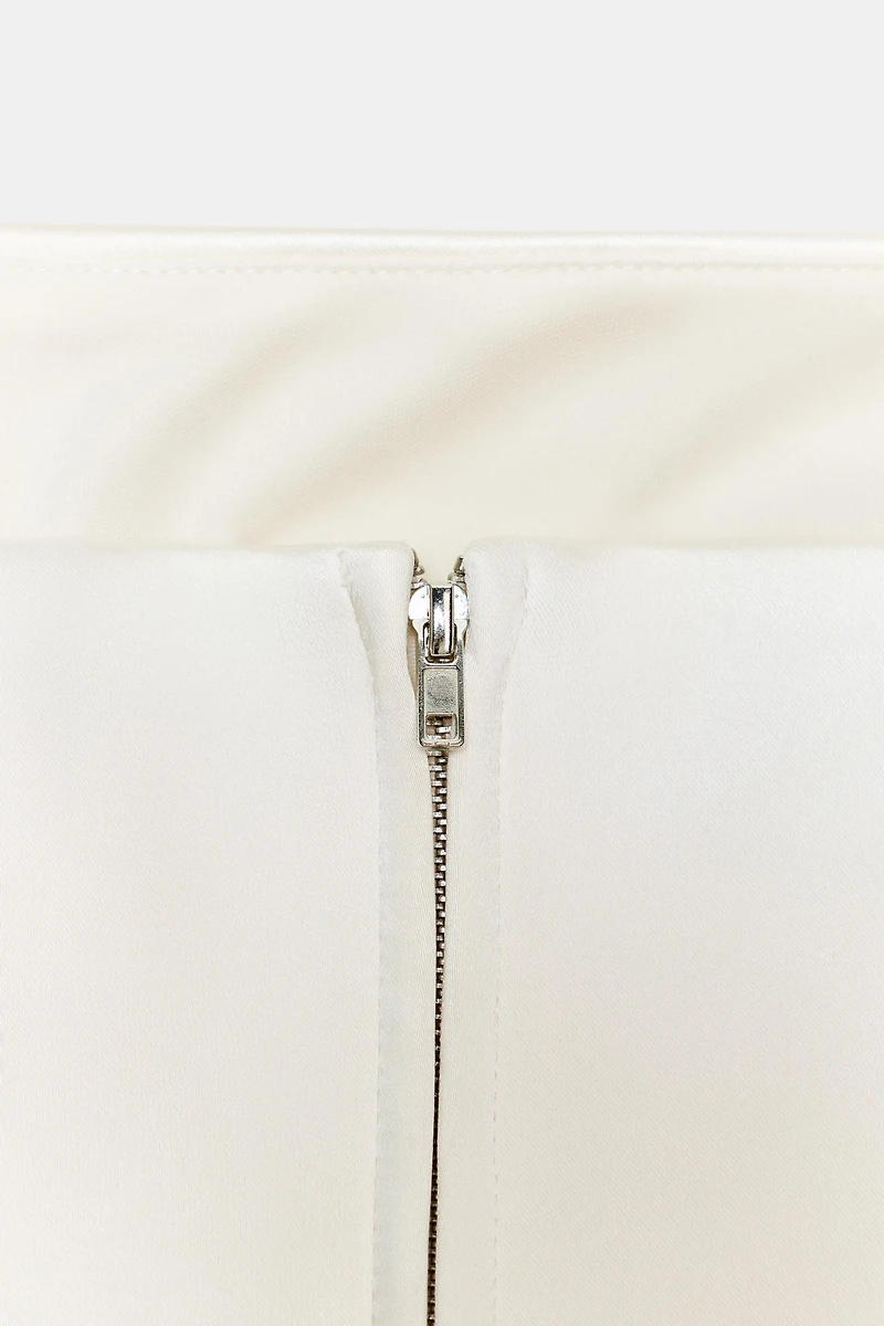 TOP BUSTIER À PLUMES