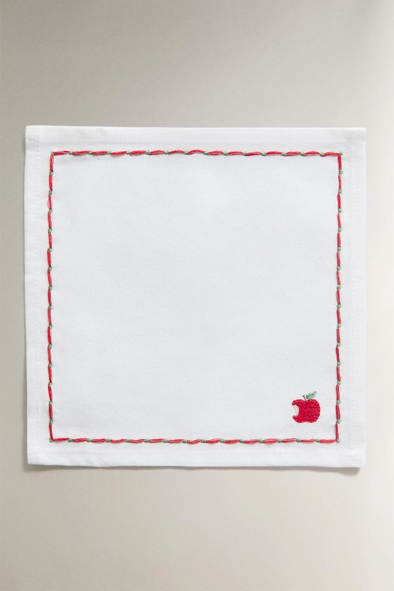 LOT DE SERVIETTES COCKTAIL FRUITS (LOT DE 4)