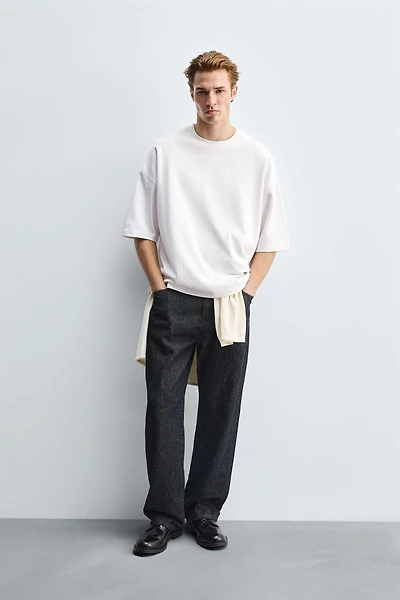 NEOPRENE EFFECT BOXY FIT T-SHIRT