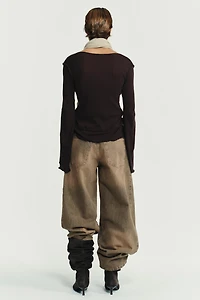 SOFT DOUBLE EFFECT T-SHIRT