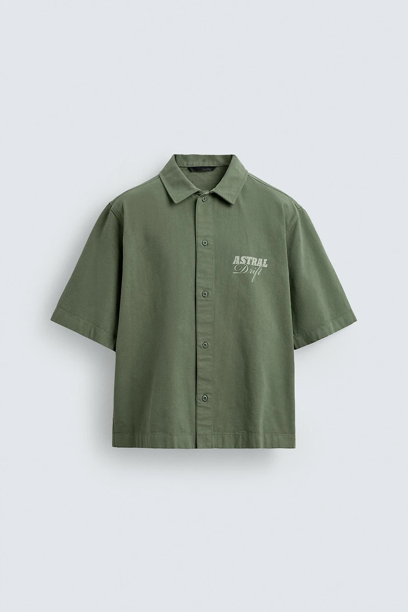WASHED PRINTED SHIRT