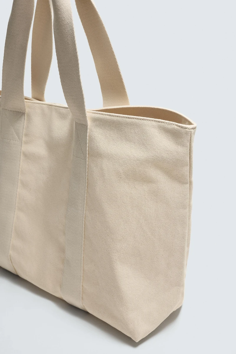 SAC SHOPPER EN TISSU DE COTON