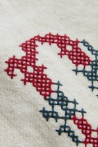 COUSSIN LIN BRODÉ LETTRE D