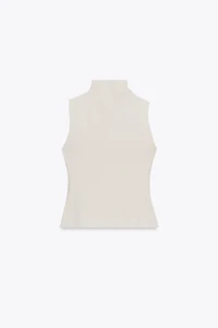 POLIAMIDE MOCK NECK TOP