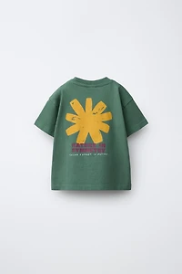 GARMENT DYE PRINTED T-SHIRT