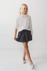 FLOCKED PRINT SKORT