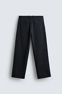 REGULAR FIT TWILL PANTS