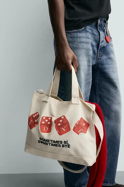 WOVEN SHOPPER BAG