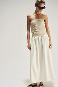 COMBINATION STRAIGHT NECK DRESS