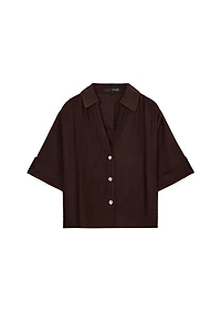 FLOWY SHORT SLEEVE SHIRT