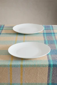 DYED THREAD CHECK TABLECLOTH