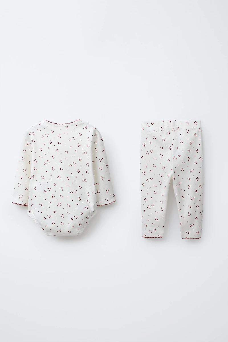 STAR BODYSUIT AND LEGGINGS SET