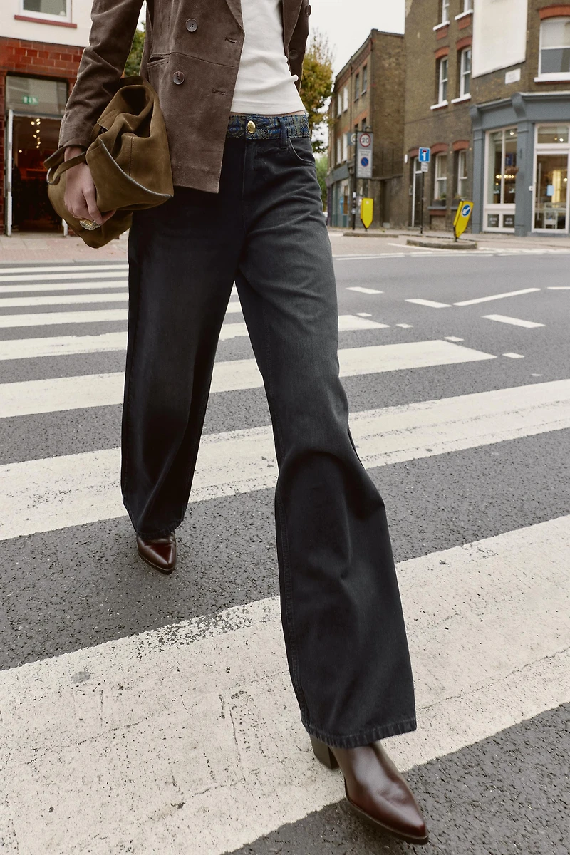 JEAN Z1975 TAILLE MI-HAUTE JACQUARD