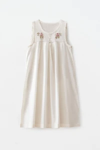 CHEMISE DE NUIT COTON BRODÉE