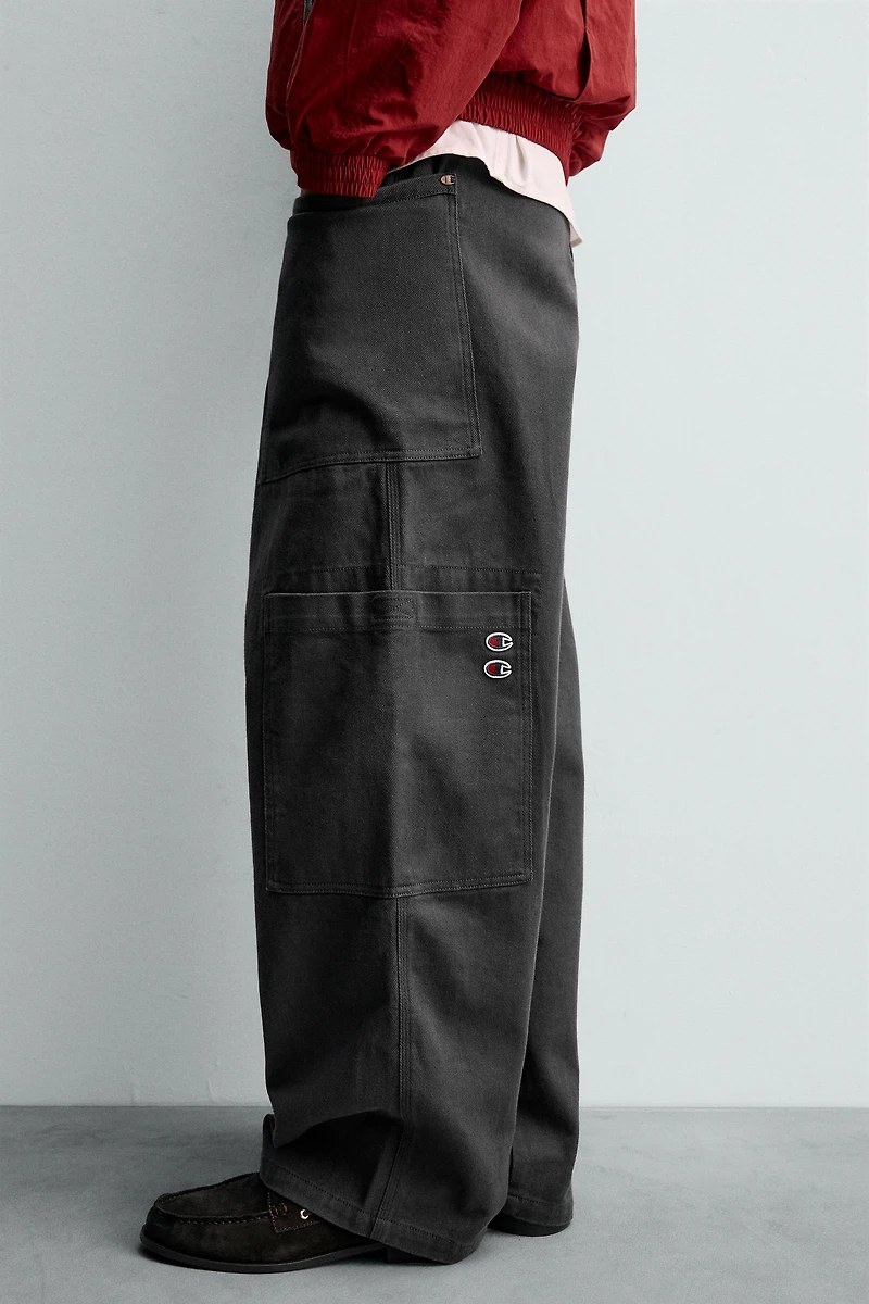 PANTALON CARGO À LACET CHAMPION ® X ZARA