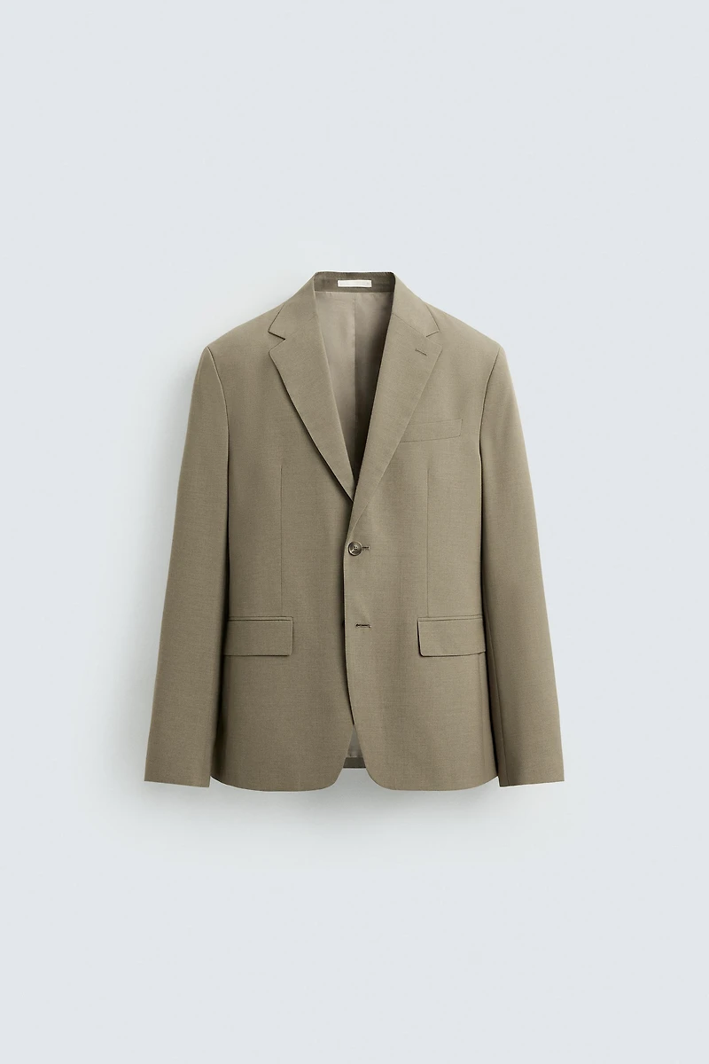 TEXTURED SUIT BLAZER