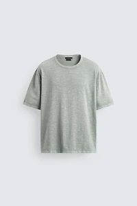 FLAMÉ TEXTURED KNIT T-SHIRT