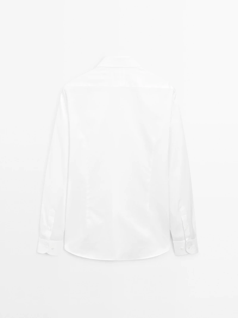 Chemise slim serge 100 % coton