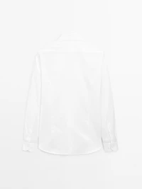 Chemise slim serge 100 % coton