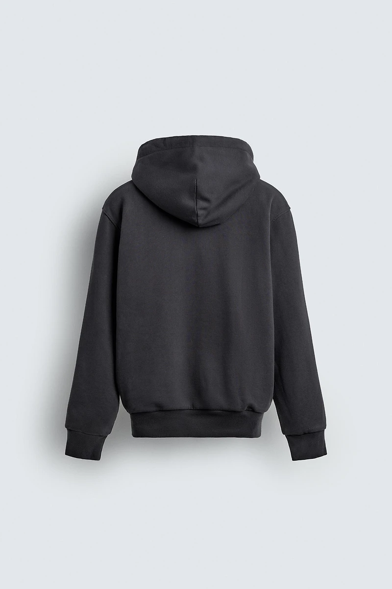 SWEAT ZIPPÉ À CAPUCHE