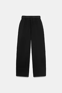 HEAVY COTTON WIDE LEG PANTS