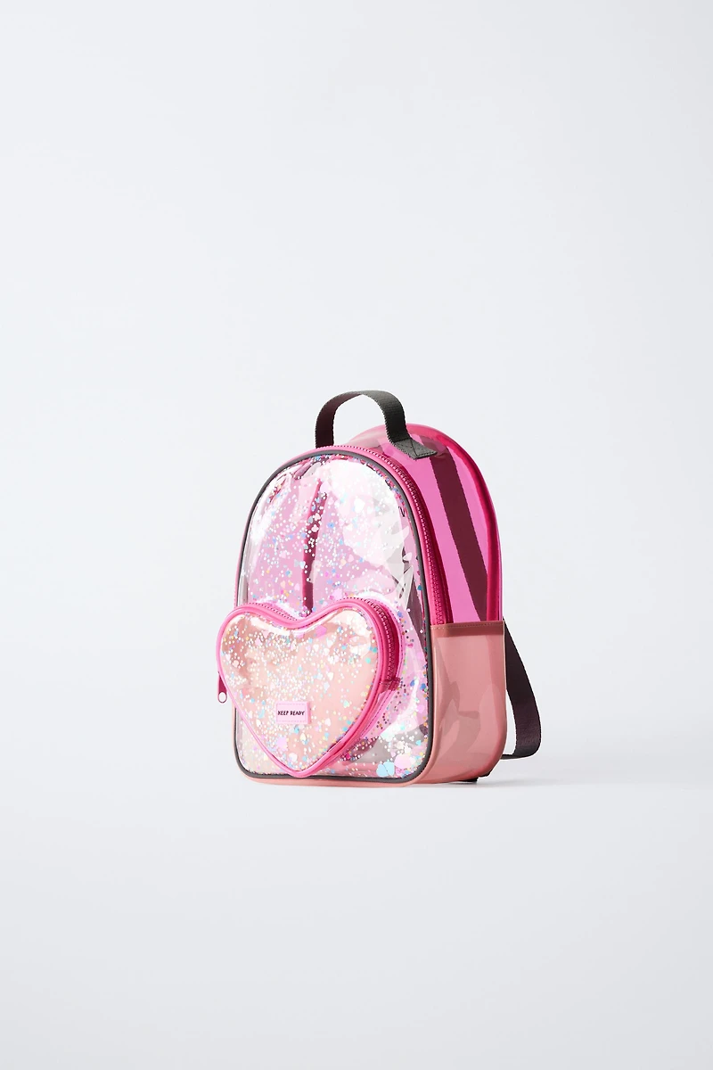 VINYL HEART MINI BACKPACK