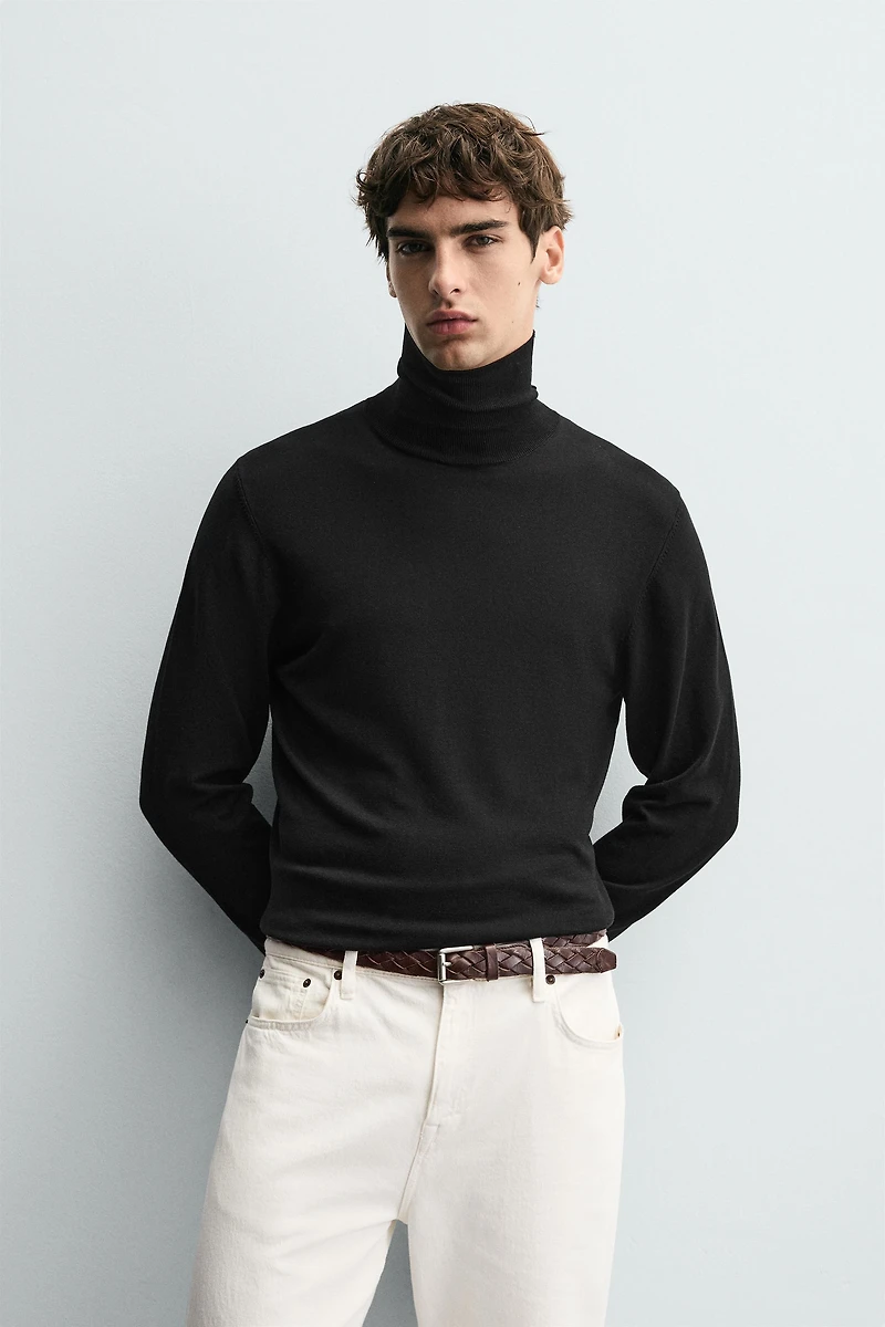 BASIC HIGH NECK SWEATER