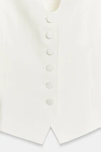 COVERED BUTTON TOP
