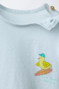 T-SHIRT IMPRIMÉ ANIMAUX SURF