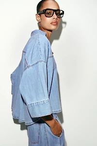 Z1975 WIDE SLEEVE DENIM SHIRT