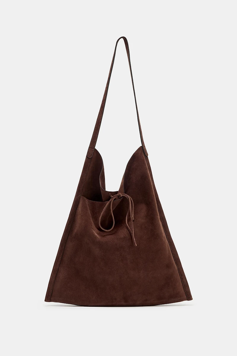 SAC PLAT EN CUIR À NOEUD