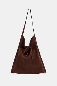 SAC PLAT EN CUIR À NOEUD