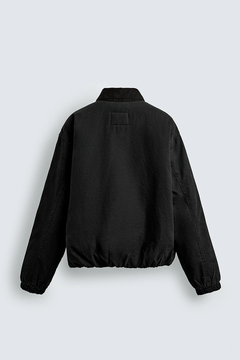 RELAXED FIT ZIP-UP JACKET